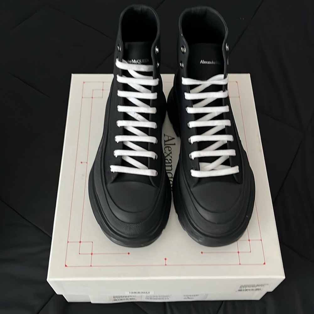 All black Alexander McQueen